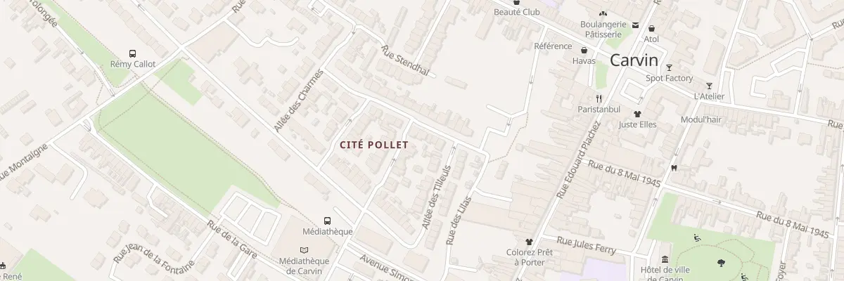 Plan du 5 Rue Voltaire à Carvin