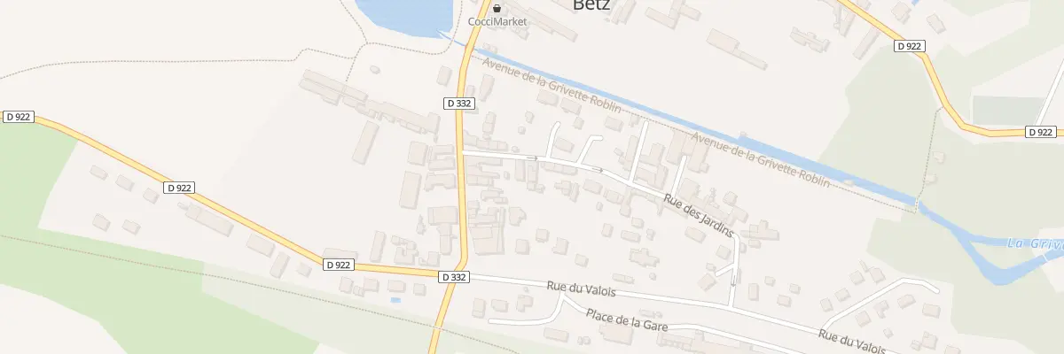 Plan du 4B Rue des Jardins à Betz