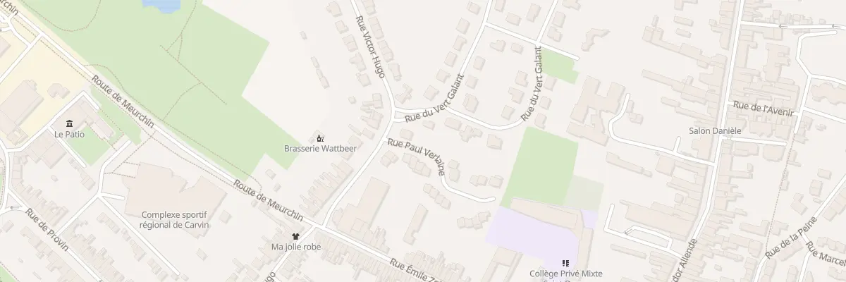 Plan du 24 Rue Victor Hugo à Carvin