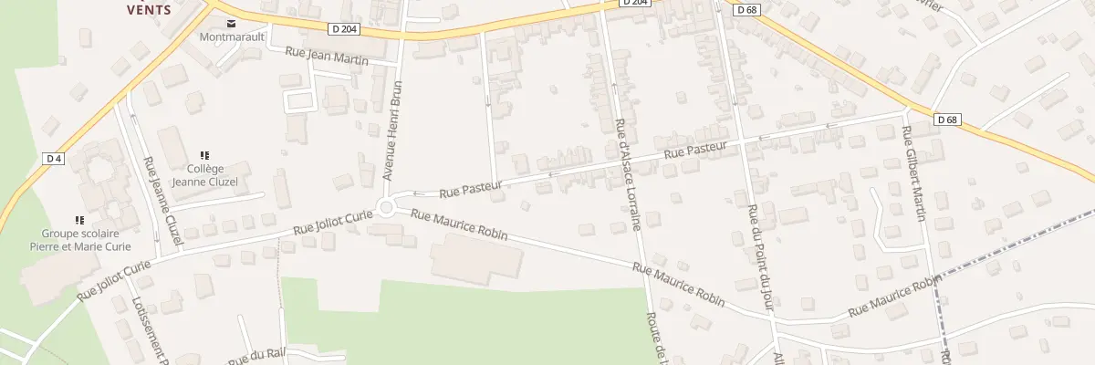 Plan du 6 Rue Pasteur à Montmarault