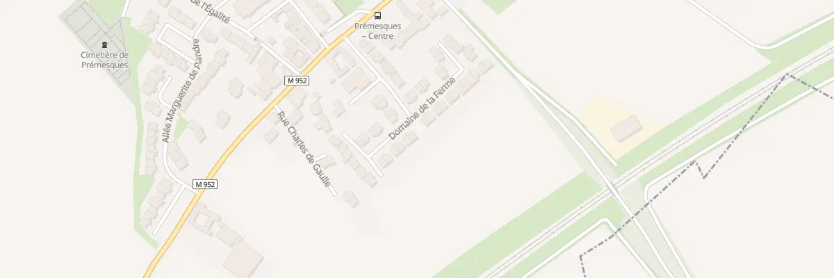 Plan du 34 Domaine de la Ferme à Prémesques