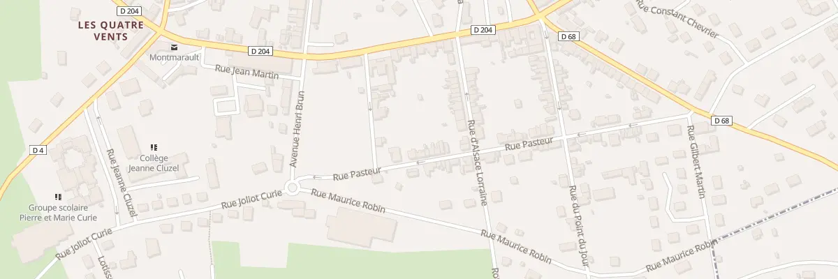 Plan du 11 Rue Pasteur à Montmarault