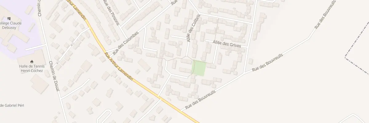 Plan du 21 Rue des Colibris à Courrières