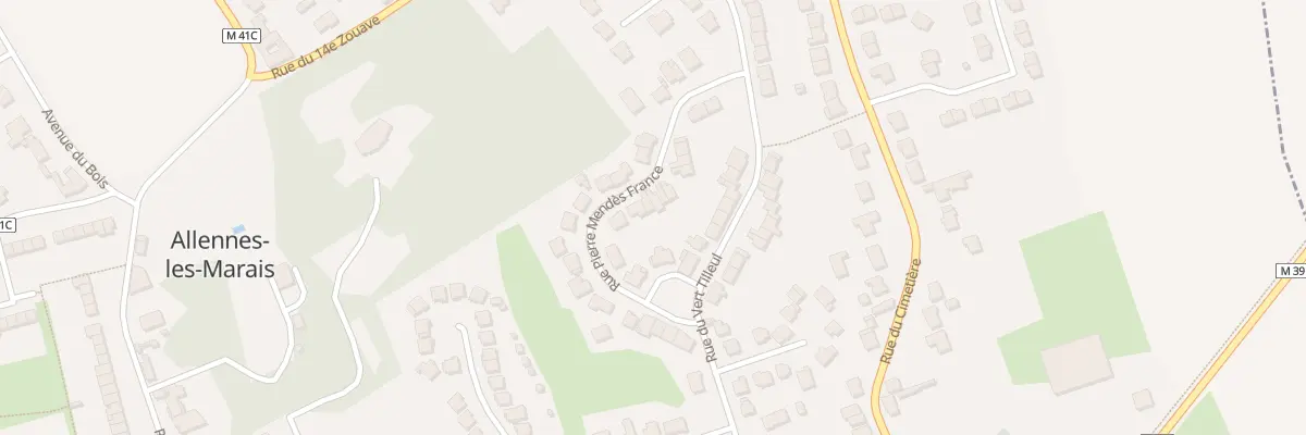 Plan du 23 Rue Pierre Mendès France à Allennes-les-Marais