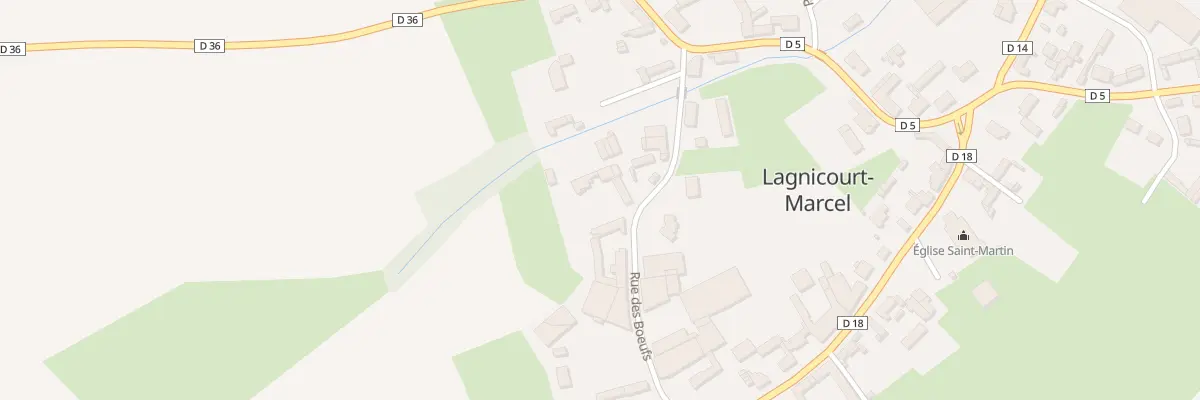 Plan du 9 Rue des Boeufs à Lagnicourt-Marcel