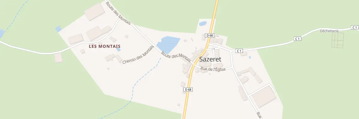 Plan du 5007 Le Bourg à Sazeret