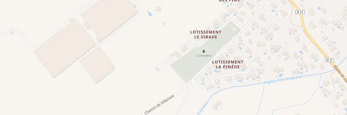 Plan du 1 Imp Sibade à Palau-del-Vidre