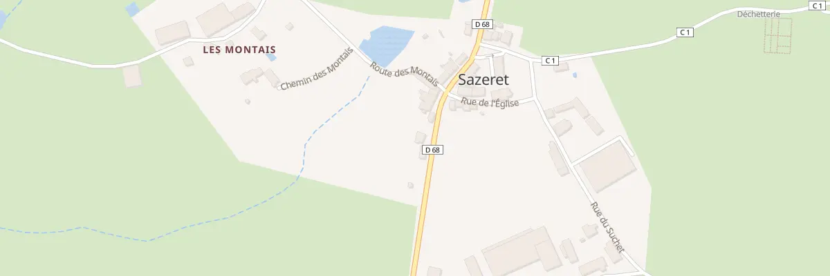 Plan du 5002 Le Bourg à Sazeret