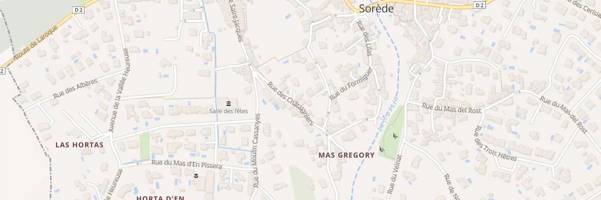 Plan du 642 Le Village à Sorède