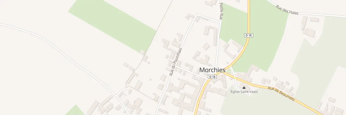 Plan du 10 Rue du Pourchain à Morchies