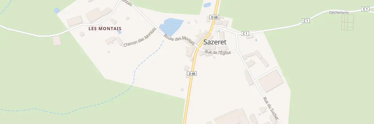 Plan du 5003 Le Bourg à Sazeret