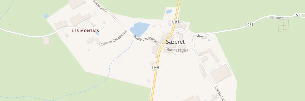Plan du 5004 Le Bourg à Sazeret