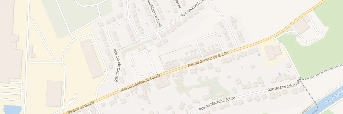 Plan du 12 Rue du Gen de Gaulle à Biache-Saint-Vaast