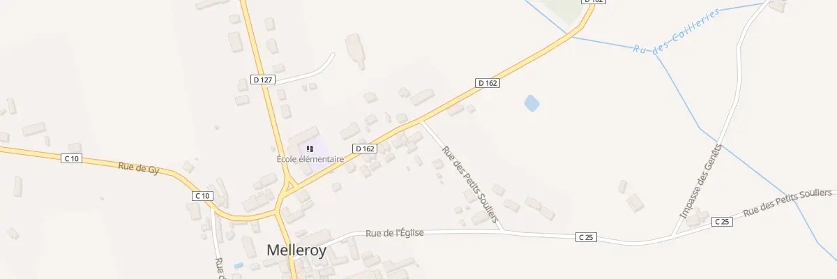 Plan du 1 Rue des Petits Souliers à Melleroy