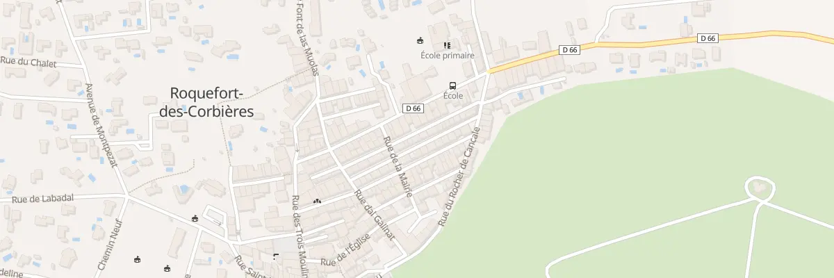 Plan du 15 Rue des Chasseurs à Roquefort-des-Corbières