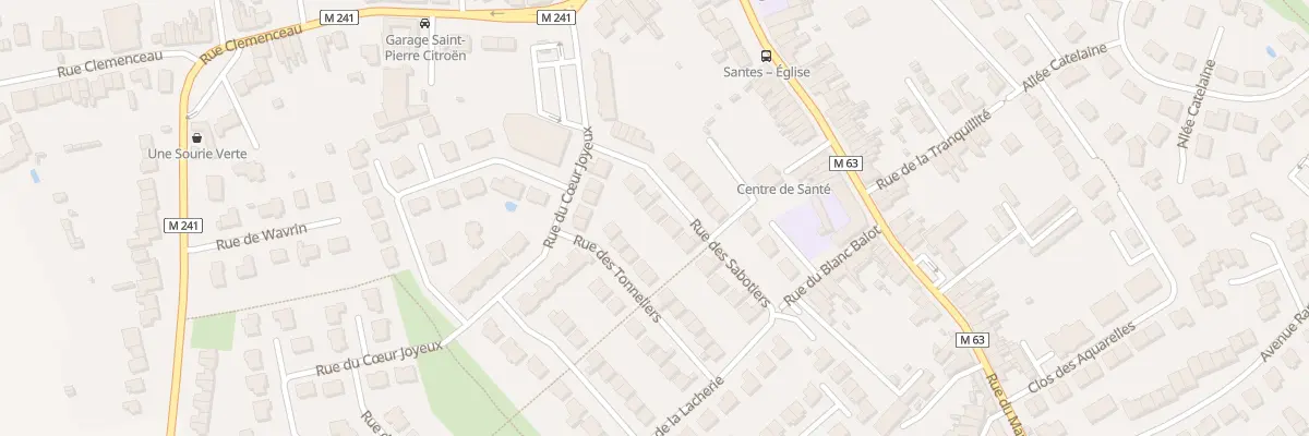 Plan du 13 Rue des Sabotiers à Santes