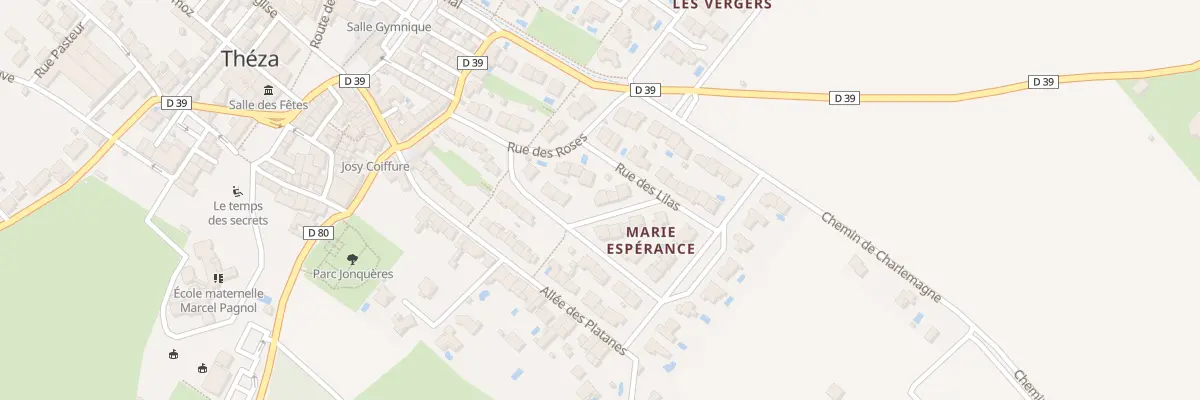 Plan du 5 Rue des Glaîeuls à Théza