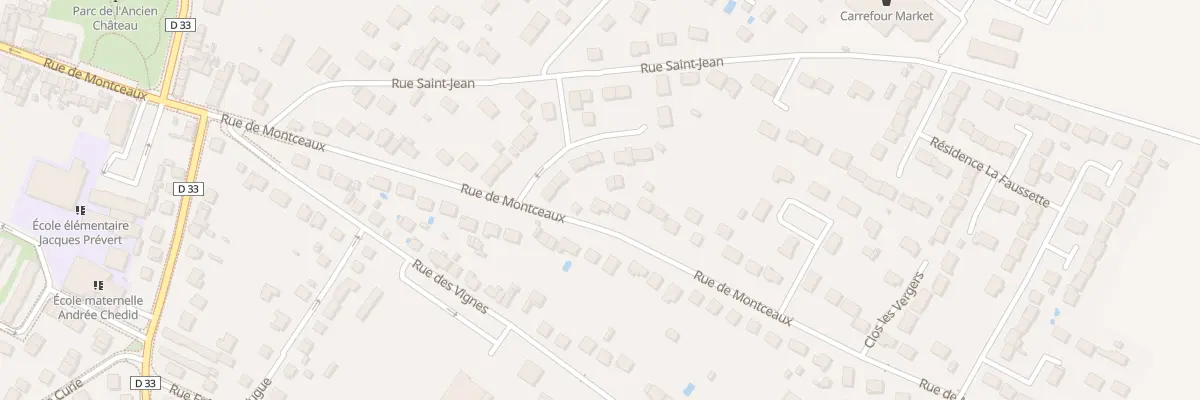 Plan du 87B Rue de Montceaux à Trilport