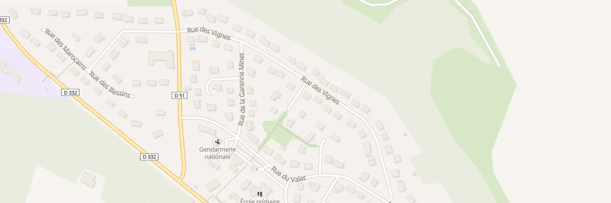 Plan du 15 Rue des Vignes à Betz