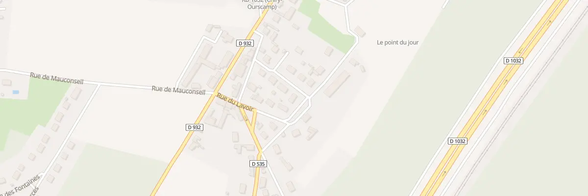 Plan du 12 Rue du Lavoir à Chiry-Ourscamp