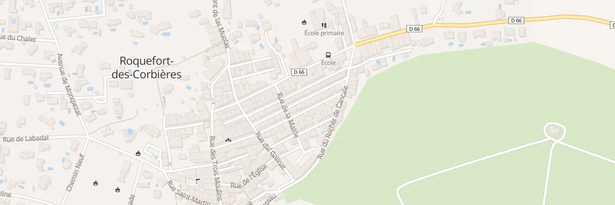 Plan du 3 Rue los Castanhers à Roquefort-des-Corbières