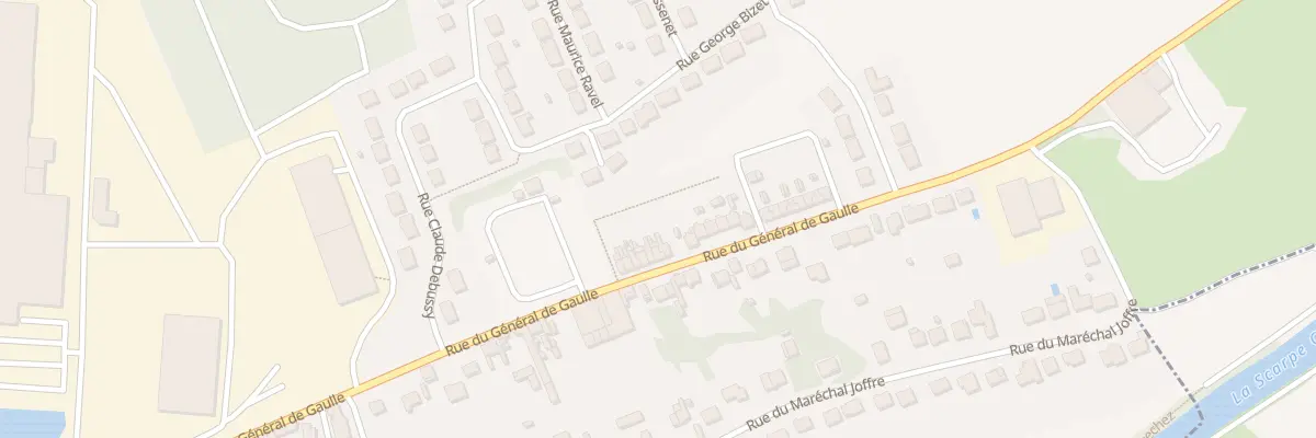 Plan du 16 Rue du Gen de Gaulle à Biache-Saint-Vaast