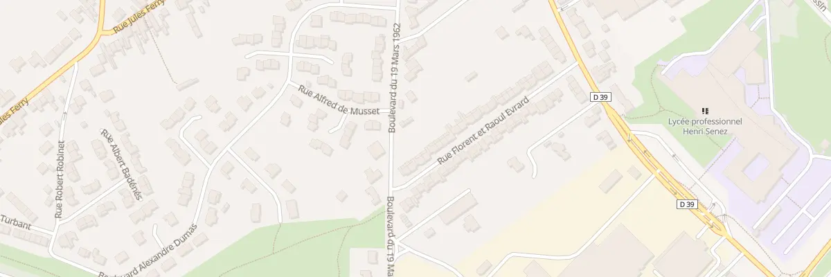Plan du 194 Rue Florent et Raoul Evrard à Hénin-Beaumont