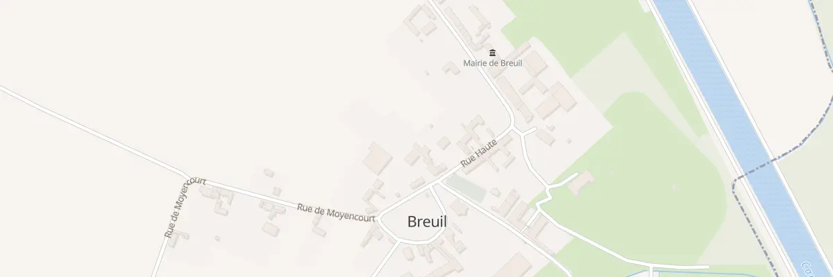 Plan du 1 Rue Haute à Breuil