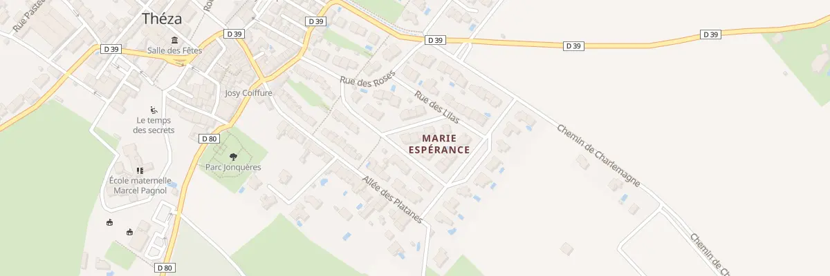 Plan du 4 Rue des Glaîeuls à Théza