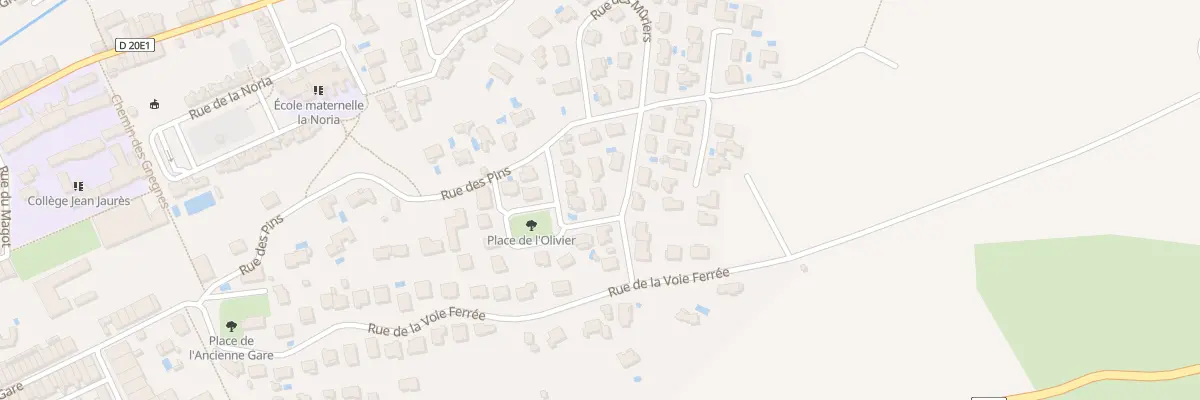 Plan du 5 Rue des Mûriers à Saint-Chinian