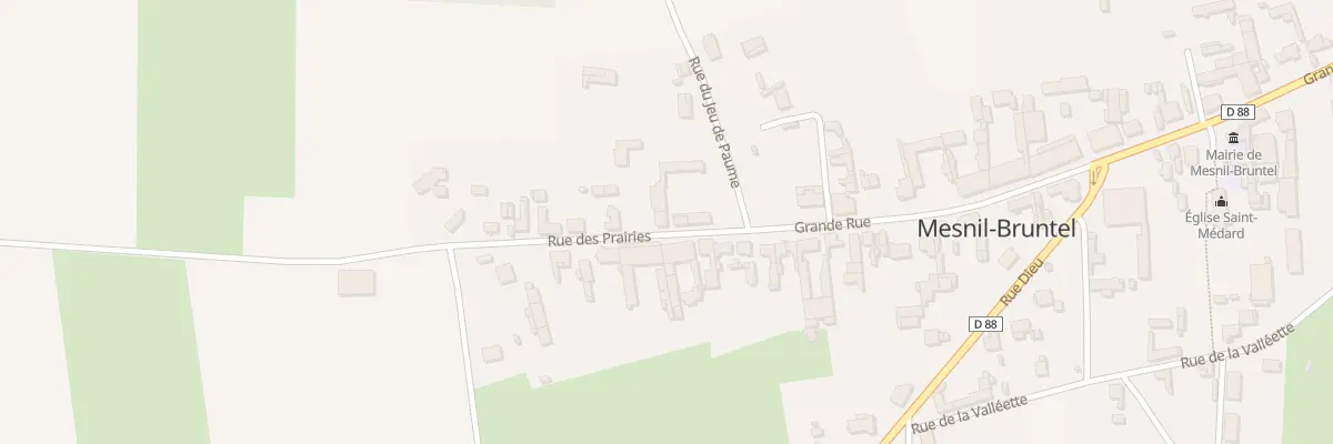 Plan du 2 Rue des Prairies à Mesnil-Bruntel