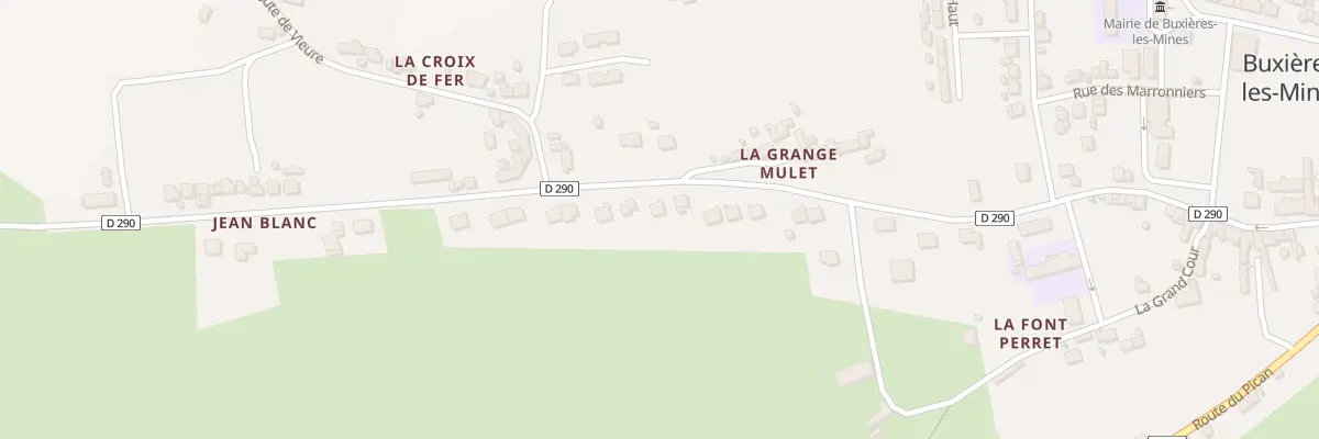 Plan du 22 Rue du Huit Mai 1945 à Buxières-les-Mines