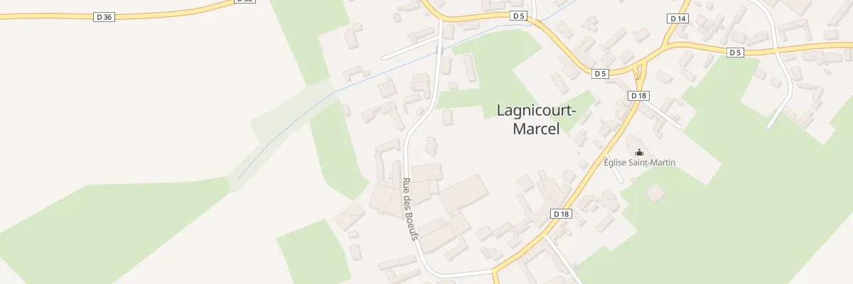 Plan du 4 Rue des Boeufs à Lagnicourt-Marcel