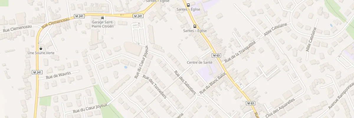 Plan du 8 Rue des Sabotiers à Santes