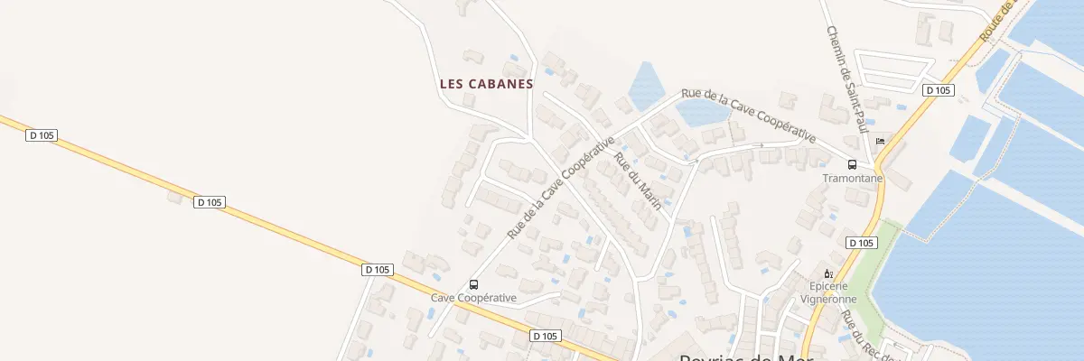 Plan du 2 Rue du Cers à Peyriac-de-Mer