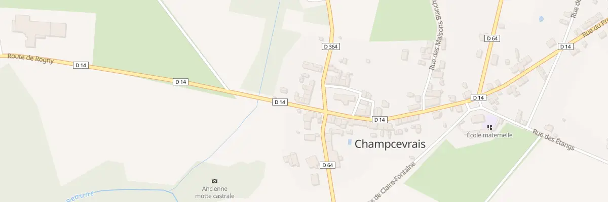 Plan du 75A Village de Champcevrais à Champcevrais