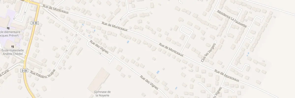 Plan du 104 Rue de Montceaux à Trilport