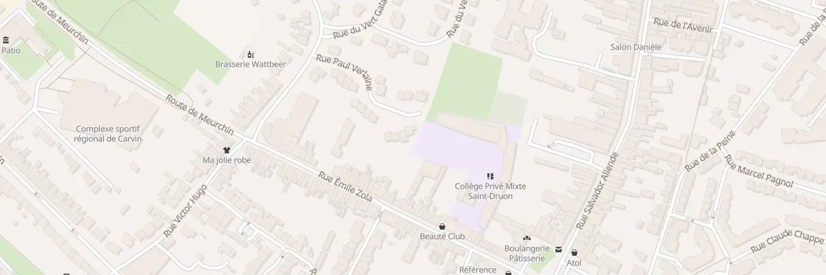 Plan du 24 Rue Verlaine à Carvin