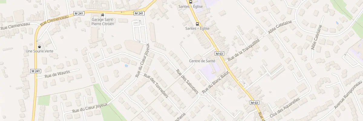 Plan du 6 Rue des Sabotiers à Santes