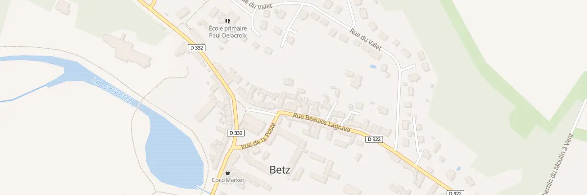 Plan du 1 Rue Beauxis Lagrave à Betz