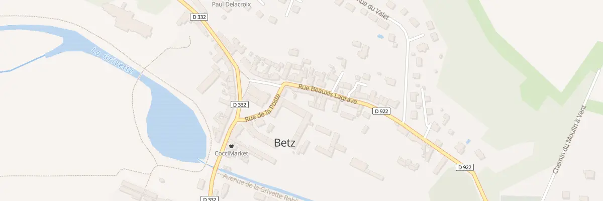 Plan du 2 Rue Beauxis Lagrave à Betz