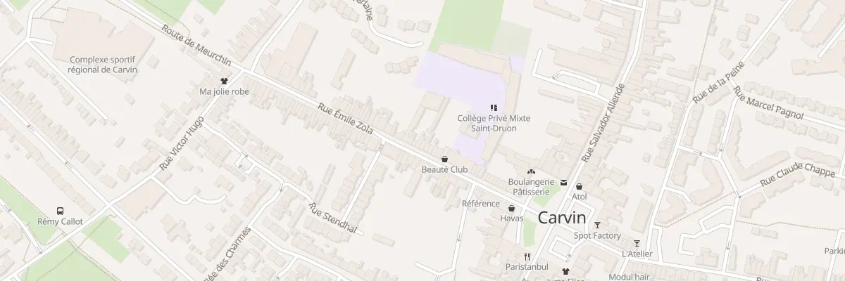Plan du 38 Rue Emile Zola à Carvin