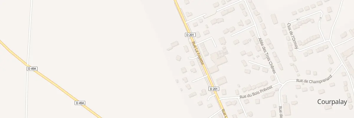 Plan du 33 Rue Lafayette à Courpalay