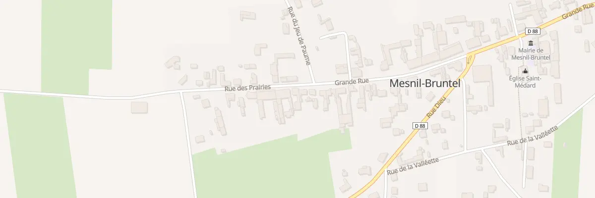 Plan du 3 Rue des Prairies à Mesnil-Bruntel