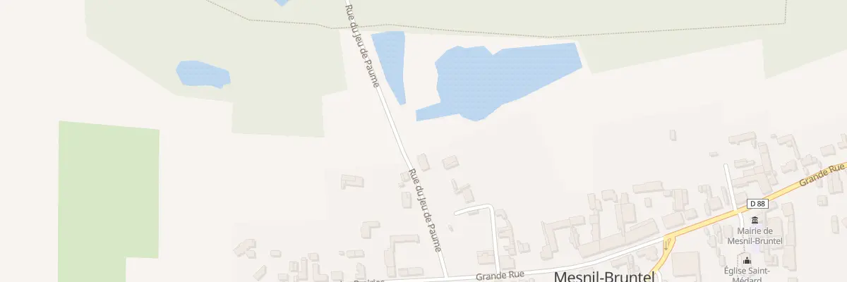 Plan du 2 Rue du Jeu de Paume à Mesnil-Bruntel