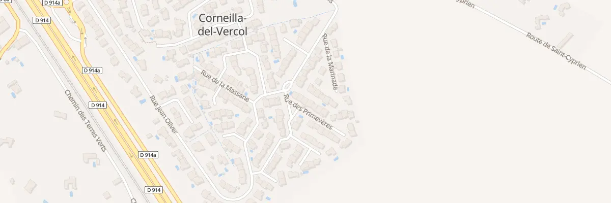 Plan du 5 Rue des Primeveres à Corneilla-del-Vercol