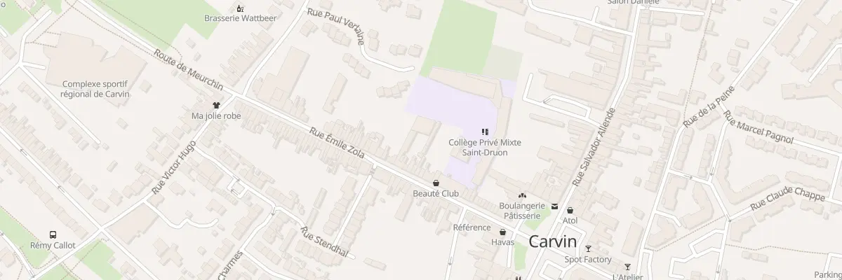 Plan du 40 Rue Emile Zola à Carvin