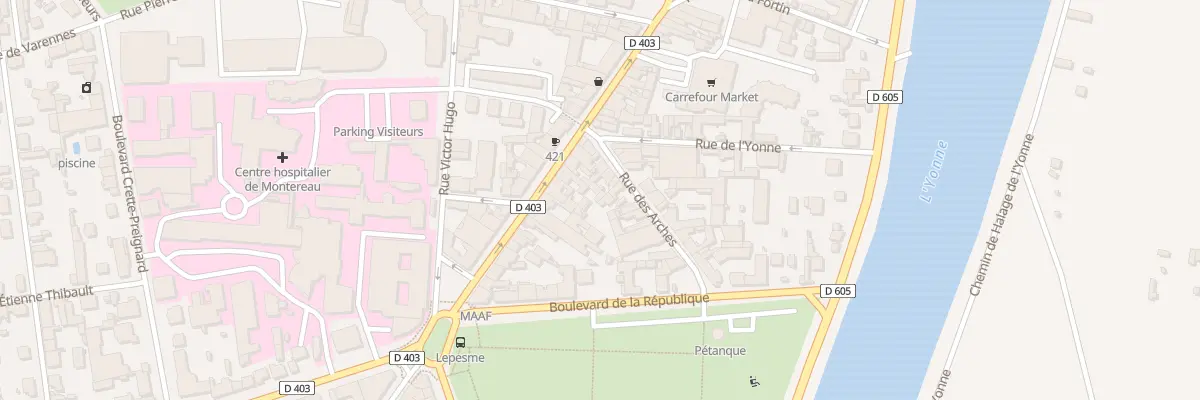 Plan du 10 Rue des Arches à Montereau-Fault-Yonne