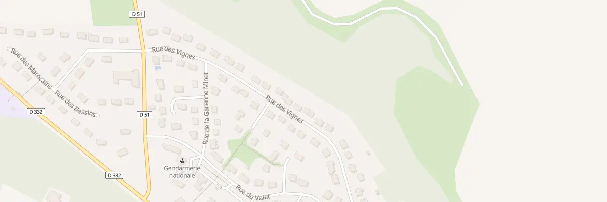 Plan du 20 Rue des Vignes à Betz