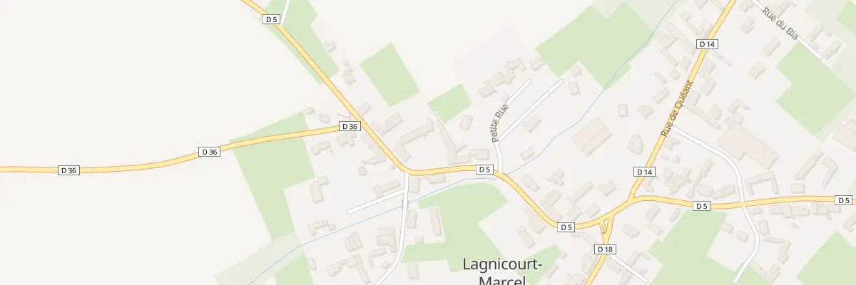 Plan du 2 Rue de la Chapelle à Lagnicourt-Marcel